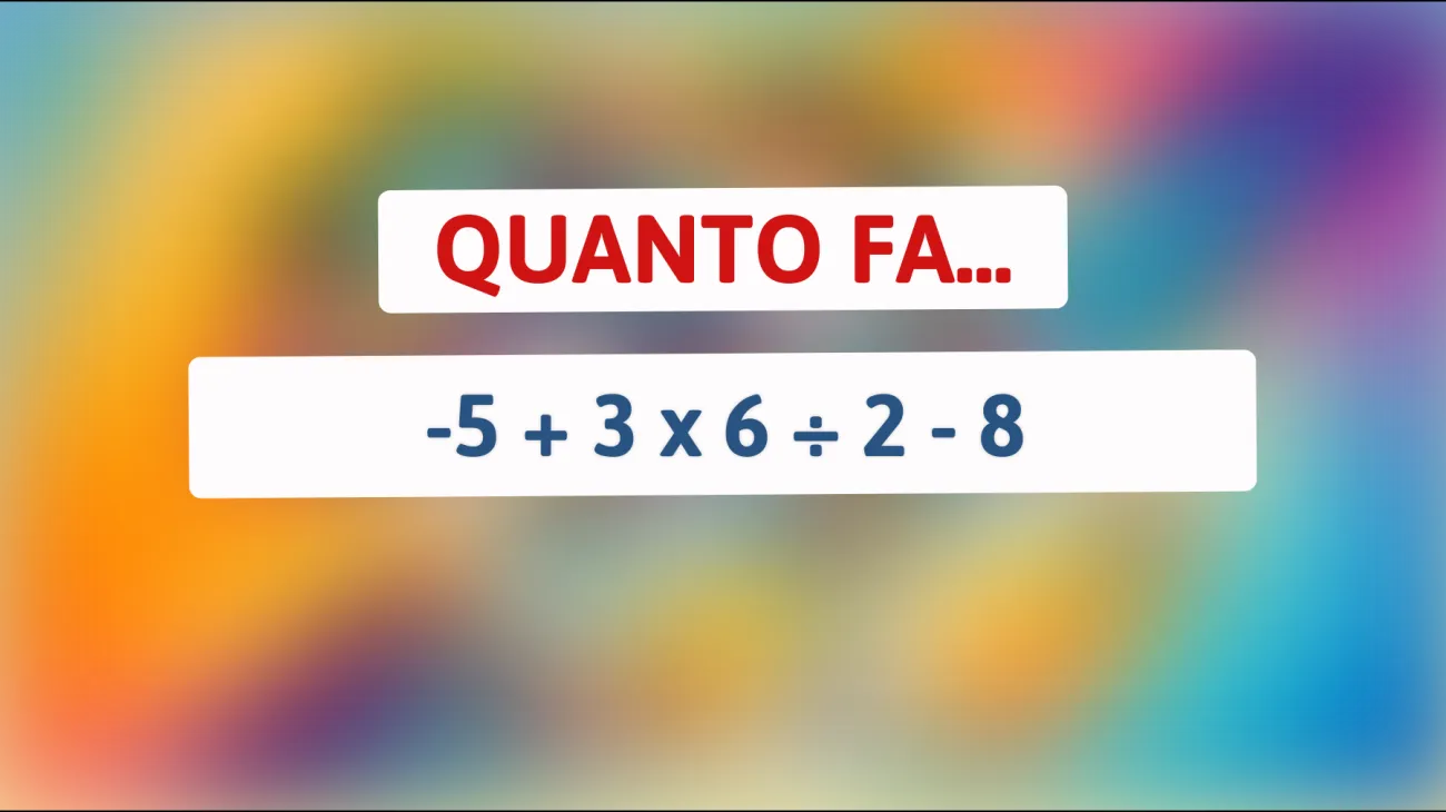 \"Solo i geni del calcolo risolvono l'enigma matematico che sta sfidando la rete! Sapresti dare la risposta corretta?\""