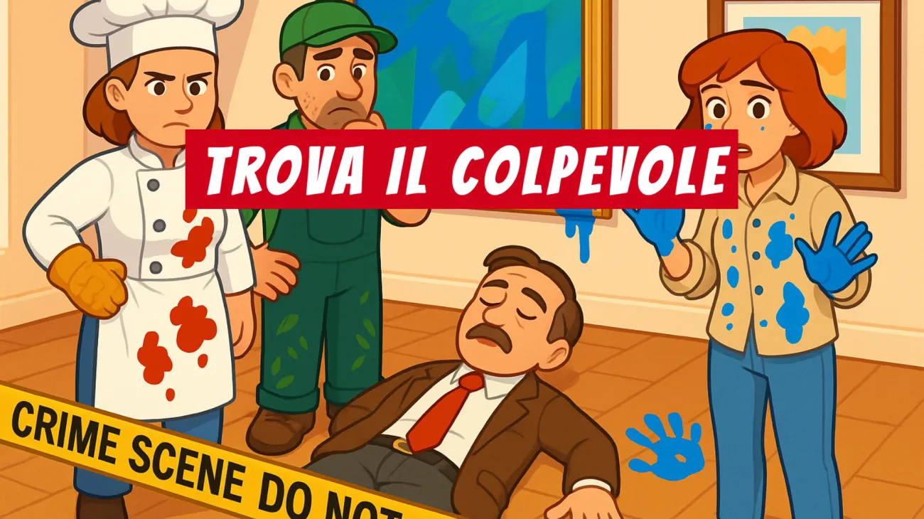 Solo il 2% delle persone risolve questo mistero della galleria d’arte: riesci a trovare il colpevole? Sfida la tua mente!"